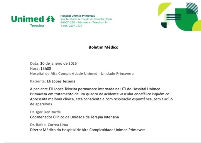 Boletim médico