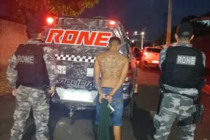 Adolescente apreendido pelo RONE (Foto: SSP-PI)
