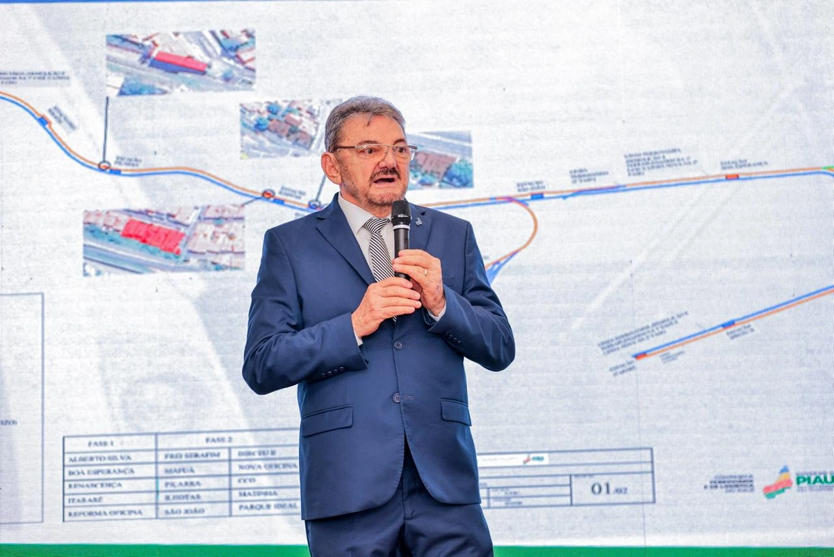 Assinatura da ordem de serviço de revitalização, modernização e ampliação do metrô de Teresina