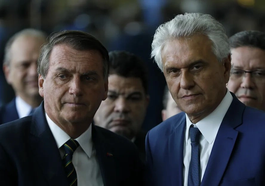 Bolsonaro e seu aliado Caiado