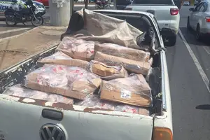 Carro com o produto do furto (Foto: SSP-PI)