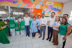 Centro Estadual de Tempo Integral (Ceti) Dona Maria Antonieta Torres dos Reis Veloso em Valença (Foto: Gabriel Torres)