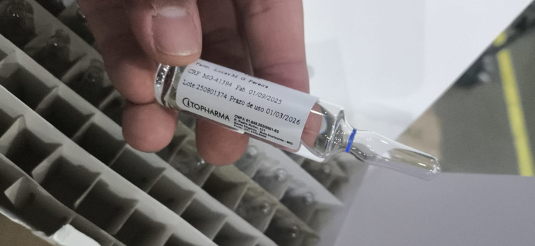 Etanol farmacêutico serão distribuídas para a Bahia, Pernambuco, Paraná, Mato Grosso do Sul e Distrito Federal, conforme solicitação local