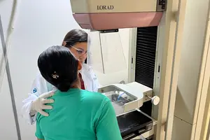 Exame de mamografia (Foto: Reprodução)