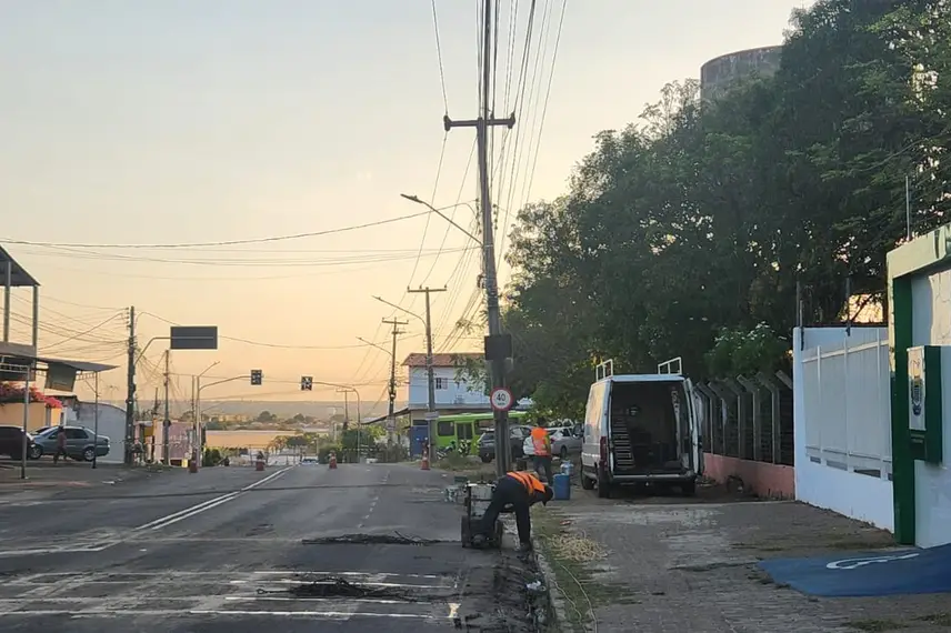 Foto sensor novo na Avenida Duque de Caxias no bairro Buenos Aires