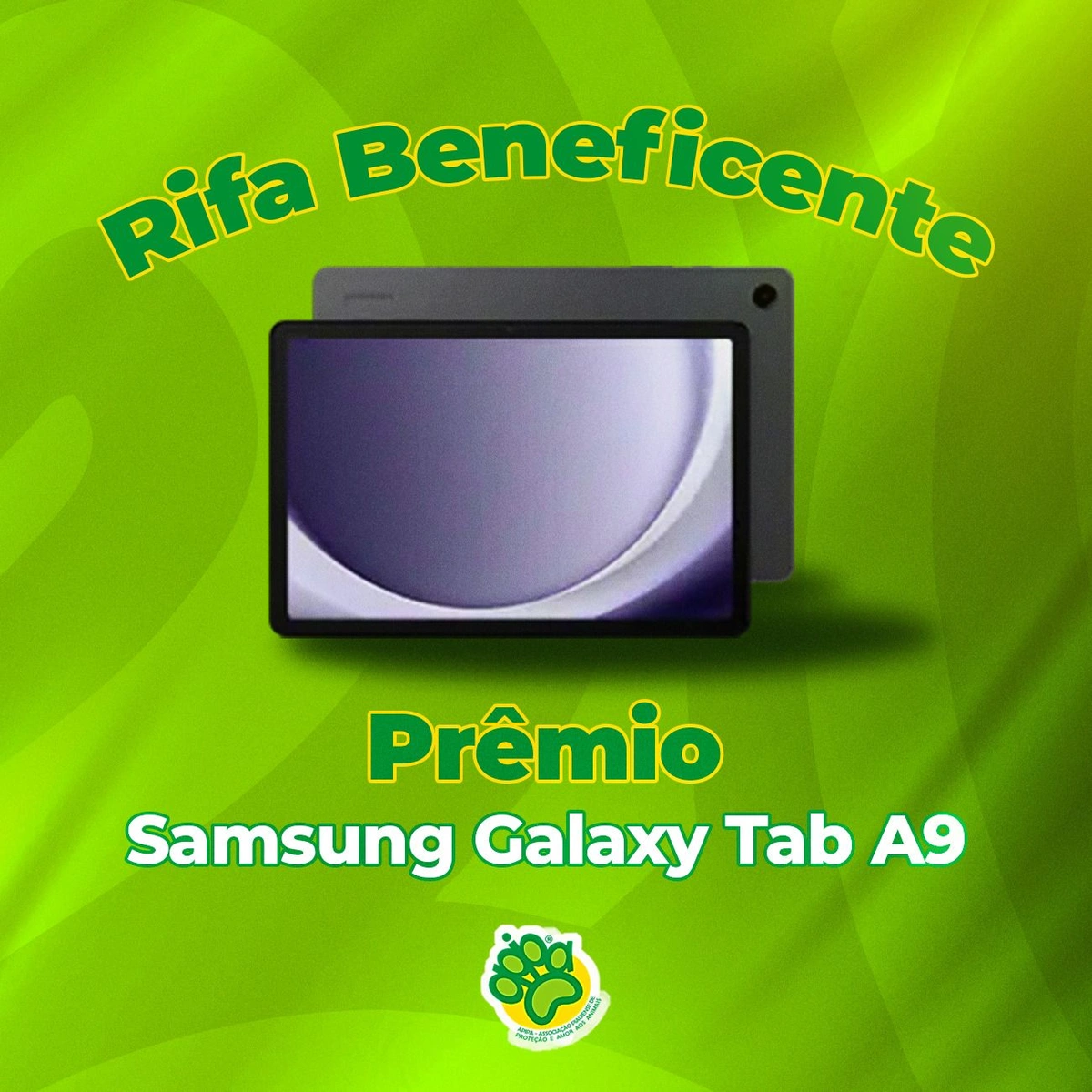Instituição realiza campanha solidária com prêmio de um Galaxy Tab A9 para arrecadar doações