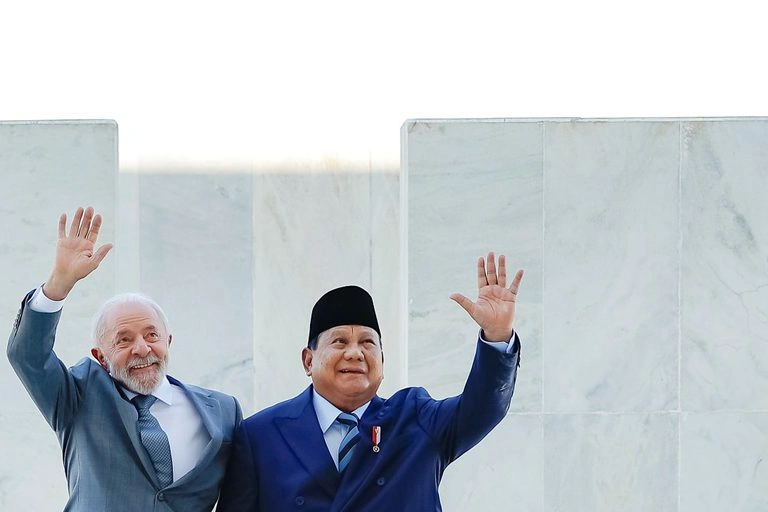 Lula e Prabowo Subianto
