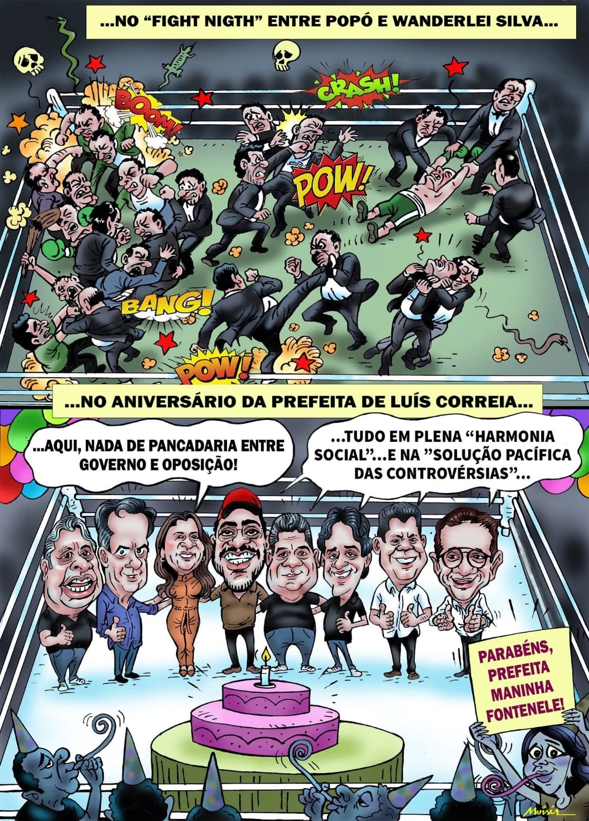 Luta ou Luta. Ringues diferentes.