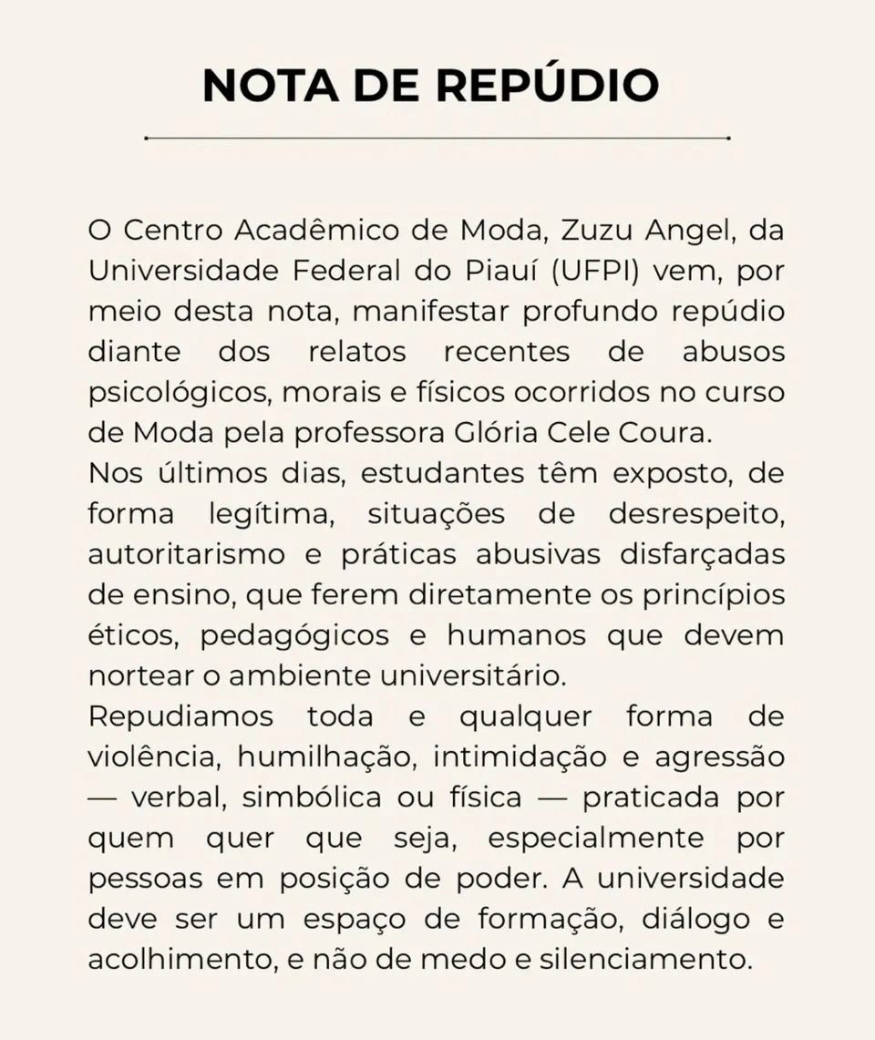 Nota de repúdio