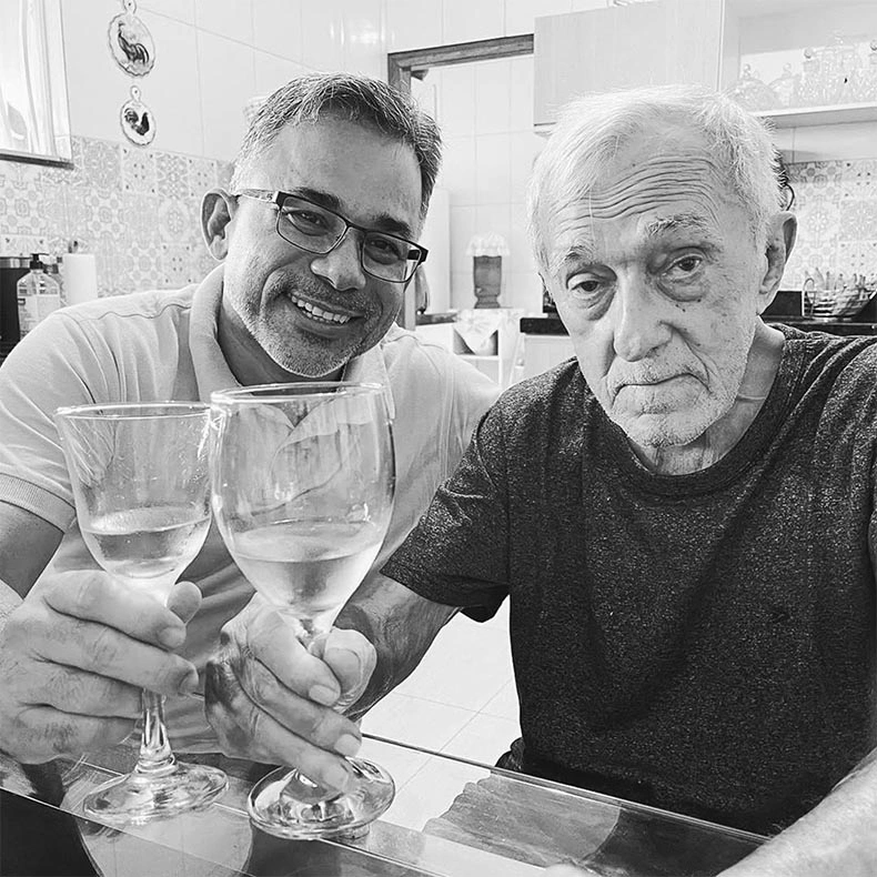 O vereador Ricardo Paes Landim, vereador da cidade também homenageou o pai