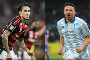 Pedro e Martinez são as esperanças de gols para Flamengo e Racing (Foto: Imagem de divulgação)