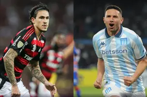 Pedro e Martinez são as esperanças de gols para Flamengo e Racing (Foto: Imagem de divulgação)