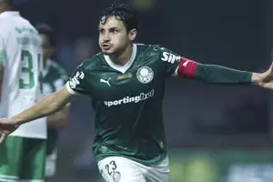 Raphael Veiga marca o primeiro gol na goleada sobre o Juventude (Foto: imagem de reprodução)