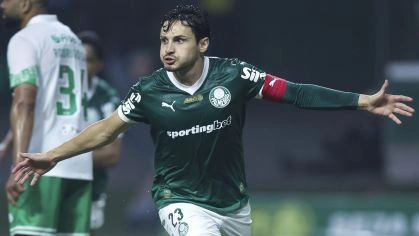 Raphael Veiga marca o primeiro gol na goleada sobre o Juventude