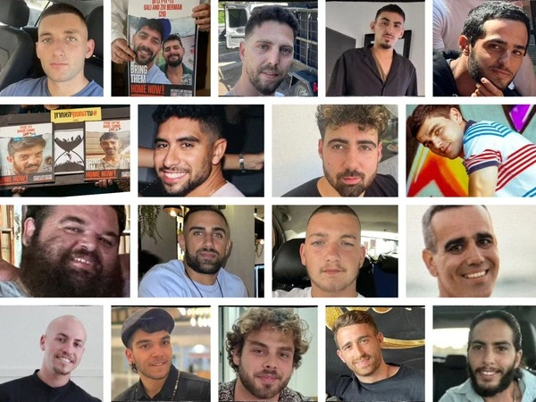 Reféns que foram libertados pelo Hamas nesta segunda-feira (13)