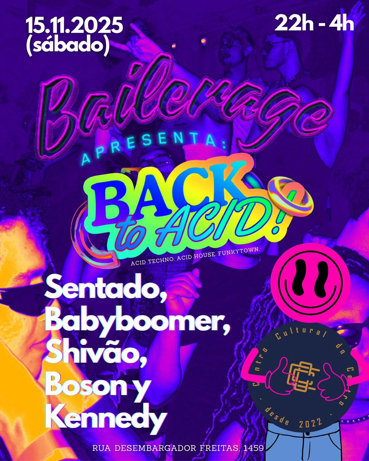 Back To Acid traz acid house, techno e disco ao CCC neste sábado em noite dedicada à cena underground