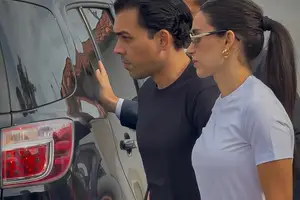 Danillo e esposa (Foto: Alef Leão)