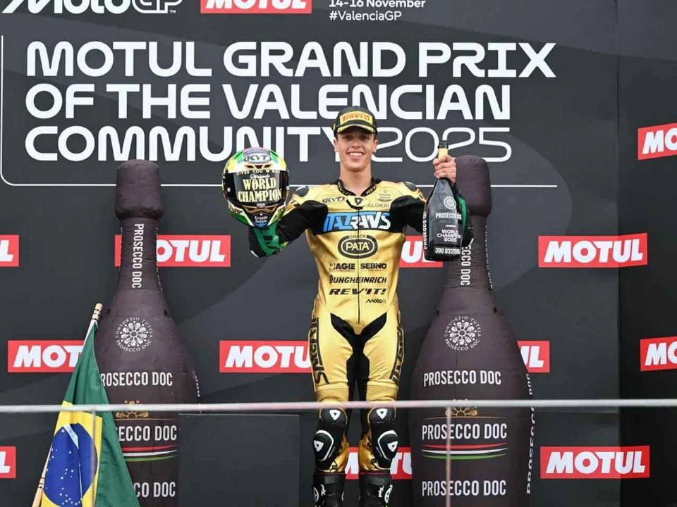 Diogo Moreira, campeão mundial da Moto2