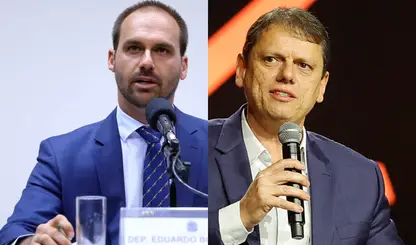 Tarcísio e Eduardo trocam farpas enquanto 2026 vira prêmio de consolação