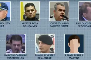 Ex-membros da cúpula da PM do DF (Foto: Reprodução | Tv Globo)