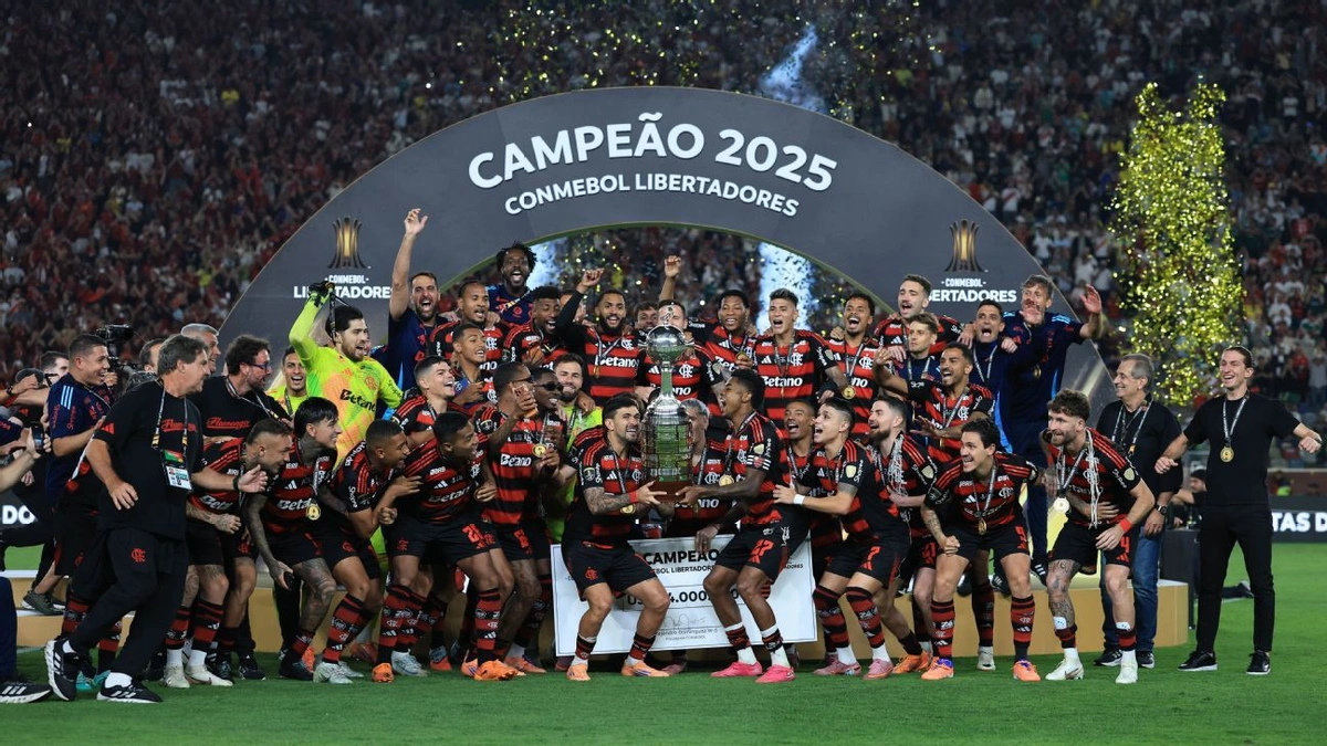 Flamengo campeão da Libertadores da América 2025 em Lima-Pe