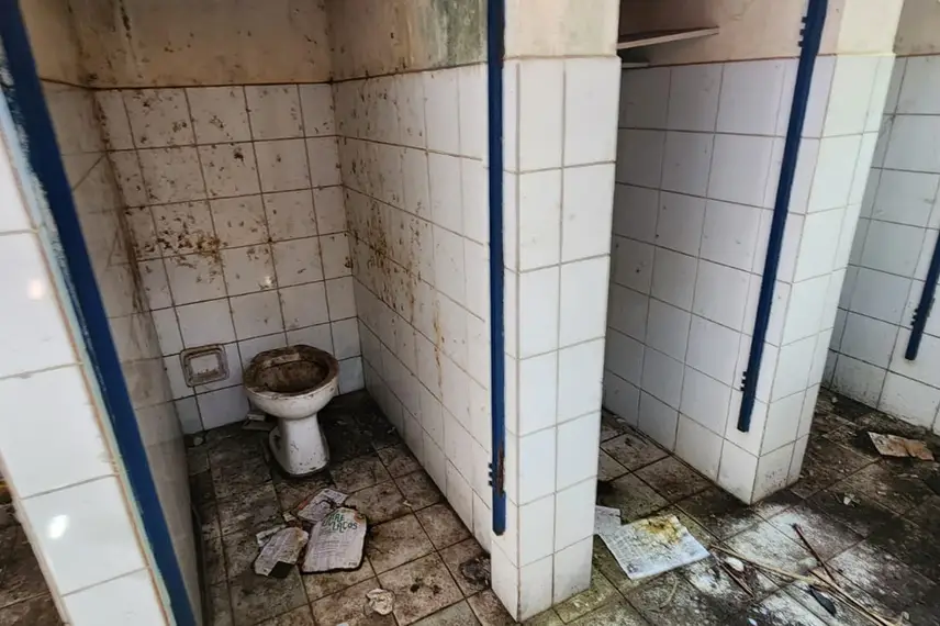 Ginásio abandonado da Vila da Guia zona sudeste de Teresina