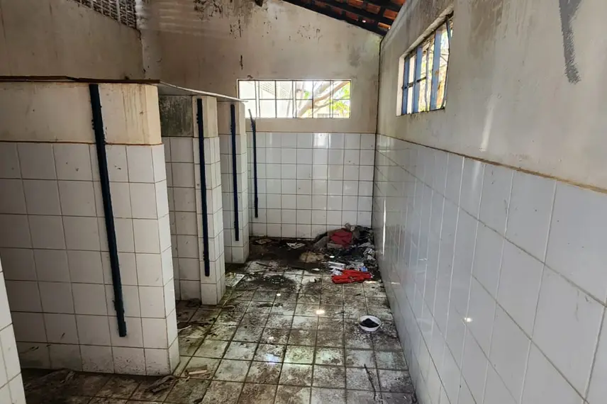 Ginásio abandonado da Vila da Guia zona sudeste de Teresina