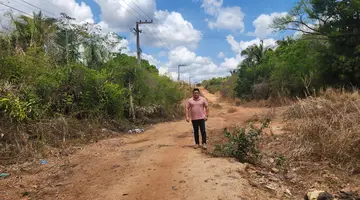 Gustavo pela Cidade no que é pra ser a Rua Amadeus Paulo (Foto: Revista40graus)