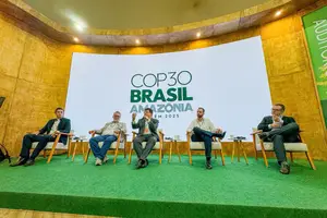 Na COP30, Rafael Fonteles e SEMARH apresentam estratégias do Piauí para neutralidade climática (Foto: Juliana Oliveira)