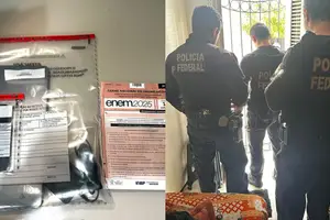 Operação Profeta cumpre mandados no Ceará após vídeos com possíveis questões do exame circularem antes da prova (Foto: Blog do Ricardo Antunes)