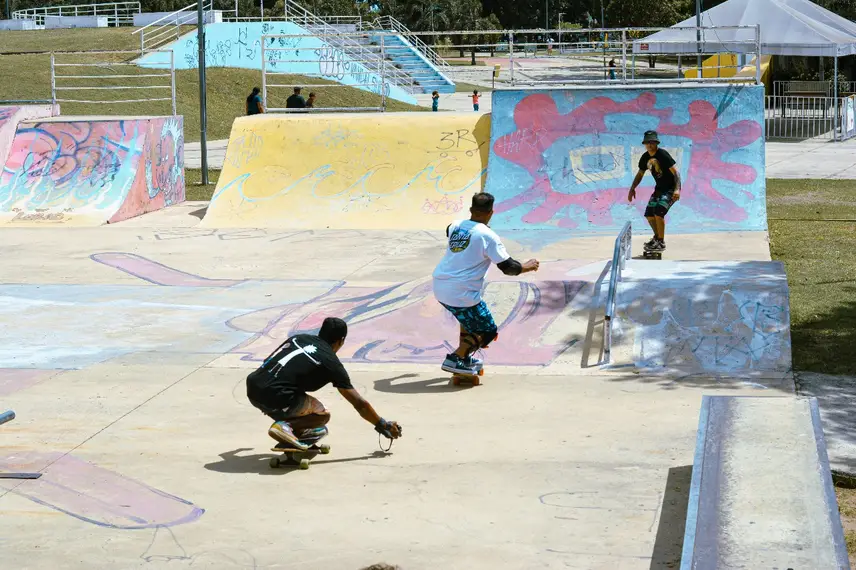 Pista da Vila da Paz, a Pista do Parque da Cidadania, a Praça dos Skatistas e a Praça da Costa e Silva.