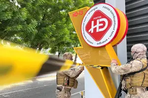 Posto interditado na Operação Carbono Oculto em Teresina (Foto: SSP-PI)