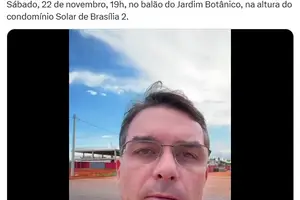 Print de Flávio Bolsonaro no "X" (Foto: Rede Social "X")