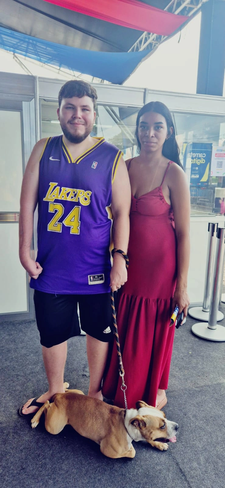 Marlon Felipe levou seu pet Atena para vacinar e colocar microchip