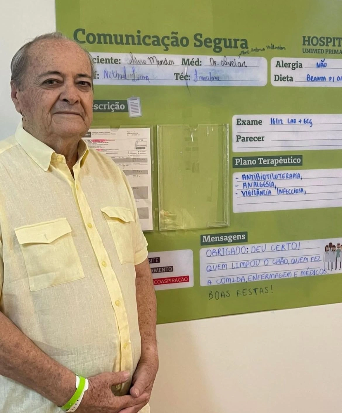 O prefeito de Teresina, Silvio Mendes, recebeu alta médica na manhã deste domingo, às 11h