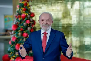O presidente Lula durante pronunciamento de Natal 2025 na televisão (Foto: Ricardo Stuckert / PR)