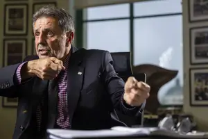 Osvaldo Nico, na sede da secretaria da Segurança Pública de São Paulo (Foto: Danilo Verpa)