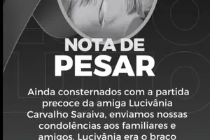 Pesar pela morte de Lucivânia assessora parlamentar (Foto: Reprodução)