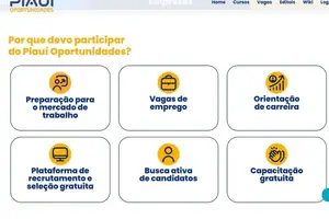 Piauí Oportunidades reúne mais de mil cursos gratuitos e vagas de emprego em plataforma digital (Foto: Reproducao)