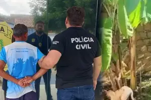 Morador é preso no Piauí após espancar cachorro; diz que foi contratado (Foto: Reprodução)