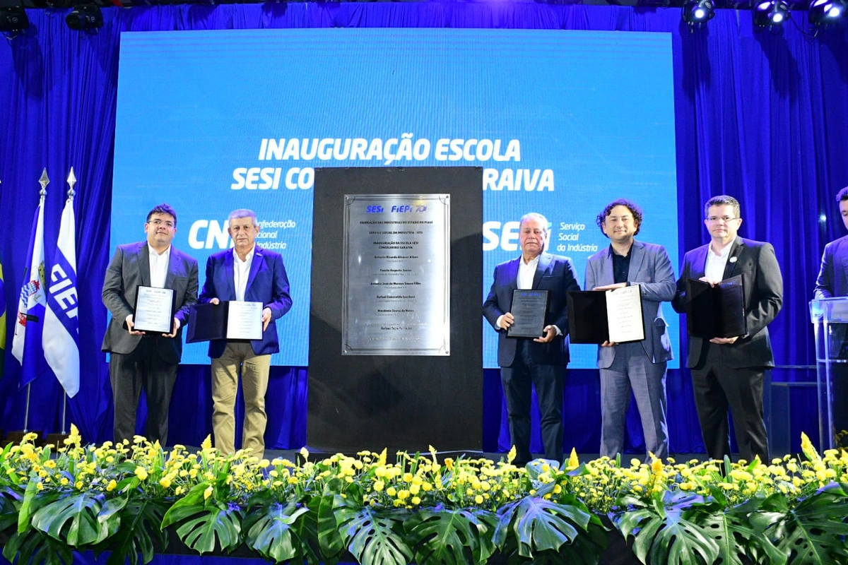 Presidente da FIEPI inaugura escola do SESI em Teresina; uma das maiores do Brasil