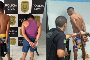 SSP-PI cumpre mandados de prisão em operação contra o crime em Floriano (Foto: Ascom/SSP-PI)