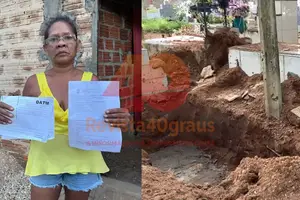 Denúncia sobre violação de túmulo em cemitério de Teresina (Foto: Reprodução)