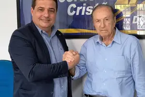 Gustavo Henrique e Eymael Presidente Nacional do DC (Foto: Democracia Cristã Piauí)