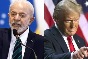 Lula e Trump (Foto: Rede Nacional)