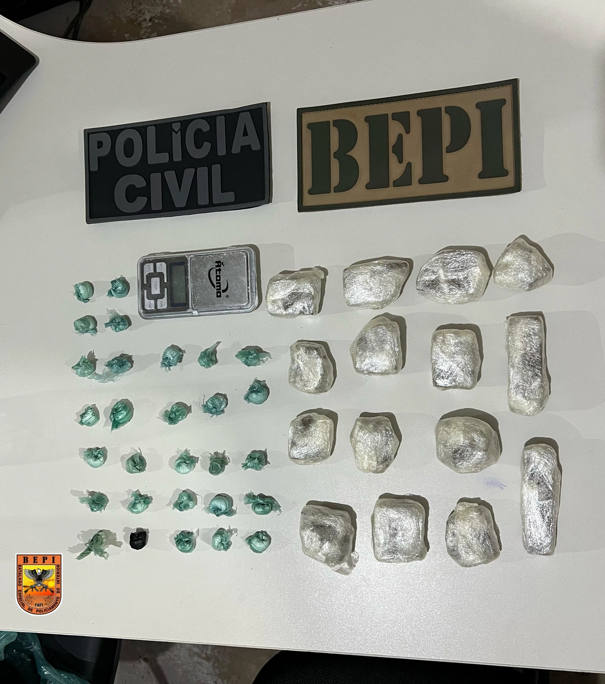 PMPI apreende drogas durante ação de combate ao tráfico de entorpecentes em Picos
