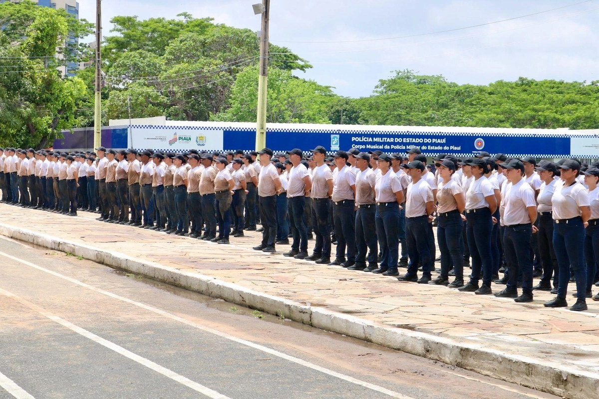 Polícia Militar realiza aula inaugural da nova turma do Curso de Formação de Soldados nesta segunda-feira (24)
