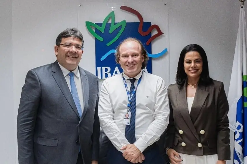 Rafael em conversa com o Presidente Nacional do IBAMA Rafael em conversa com o Presidente Nacional do IBAMA