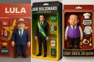 Bonecos via IA e as personalidades aderem a brincadeira. (Foto: Redes Sociais)