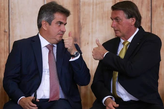 Ciro Nogueira com o aliado Jair Bolsonaro